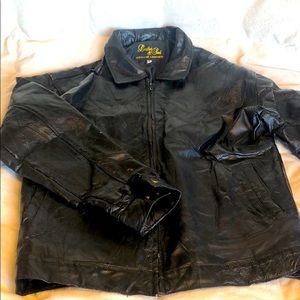 Black leather men’s  jacket